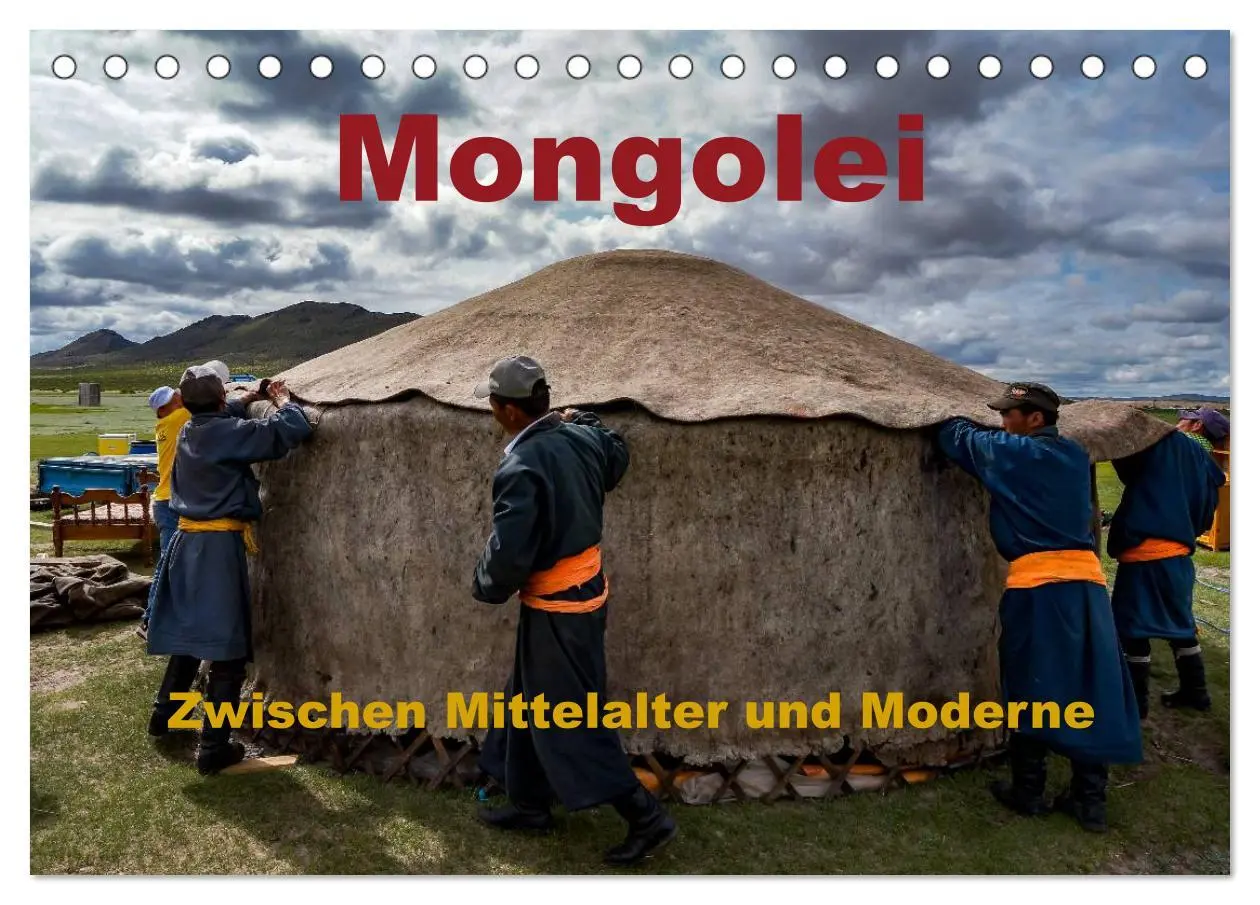 Cover: 9783457967256 | Mongolei - Zwischen Mittelalter und Moderne (Tischkalender 2026 DIN...
