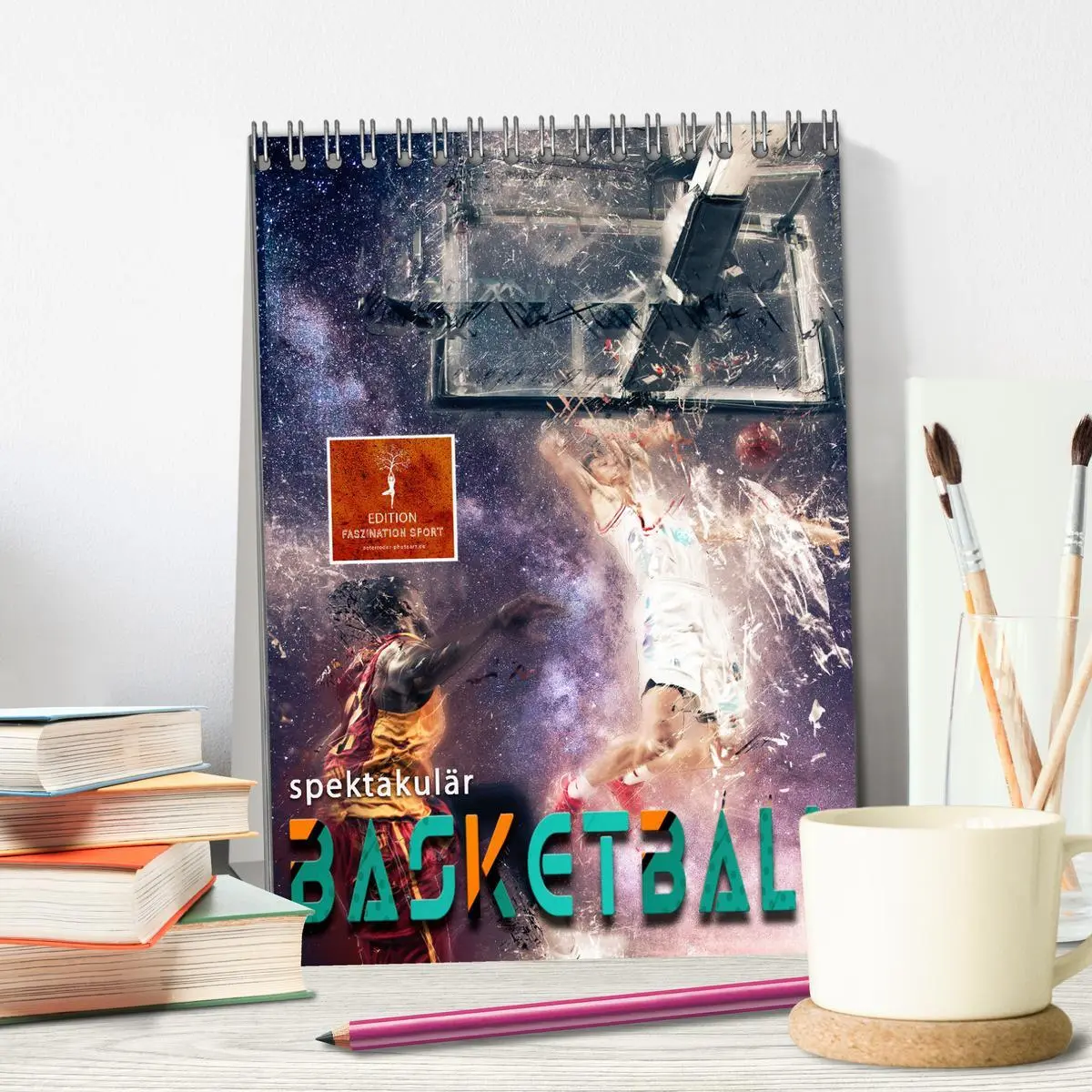 Bild: 9783516367256 | Basketball spektakulär (Tischkalender 2026 DIN A5 hoch), CALVENDO...