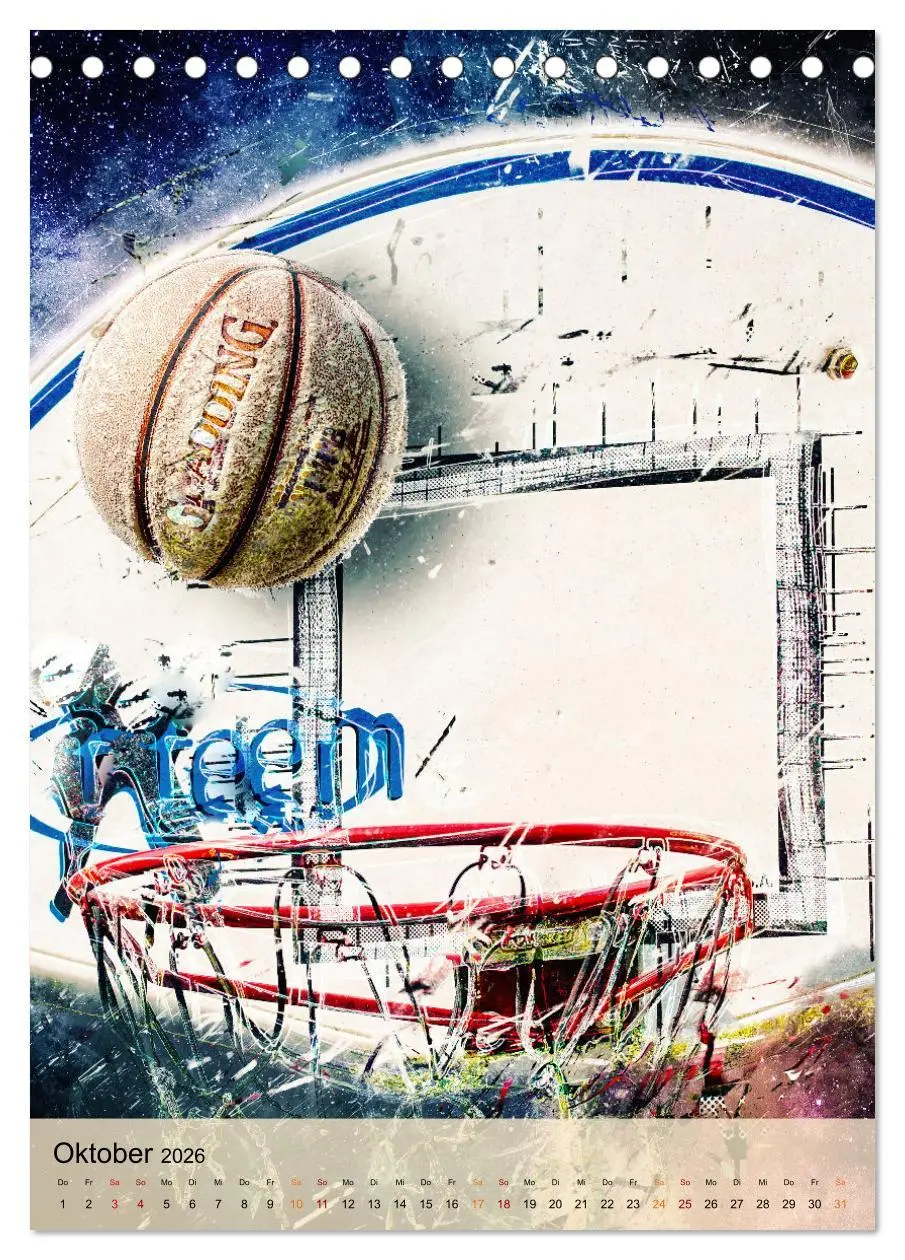 Bild: 9783516367256 | Basketball spektakulär (Tischkalender 2026 DIN A5 hoch), CALVENDO...