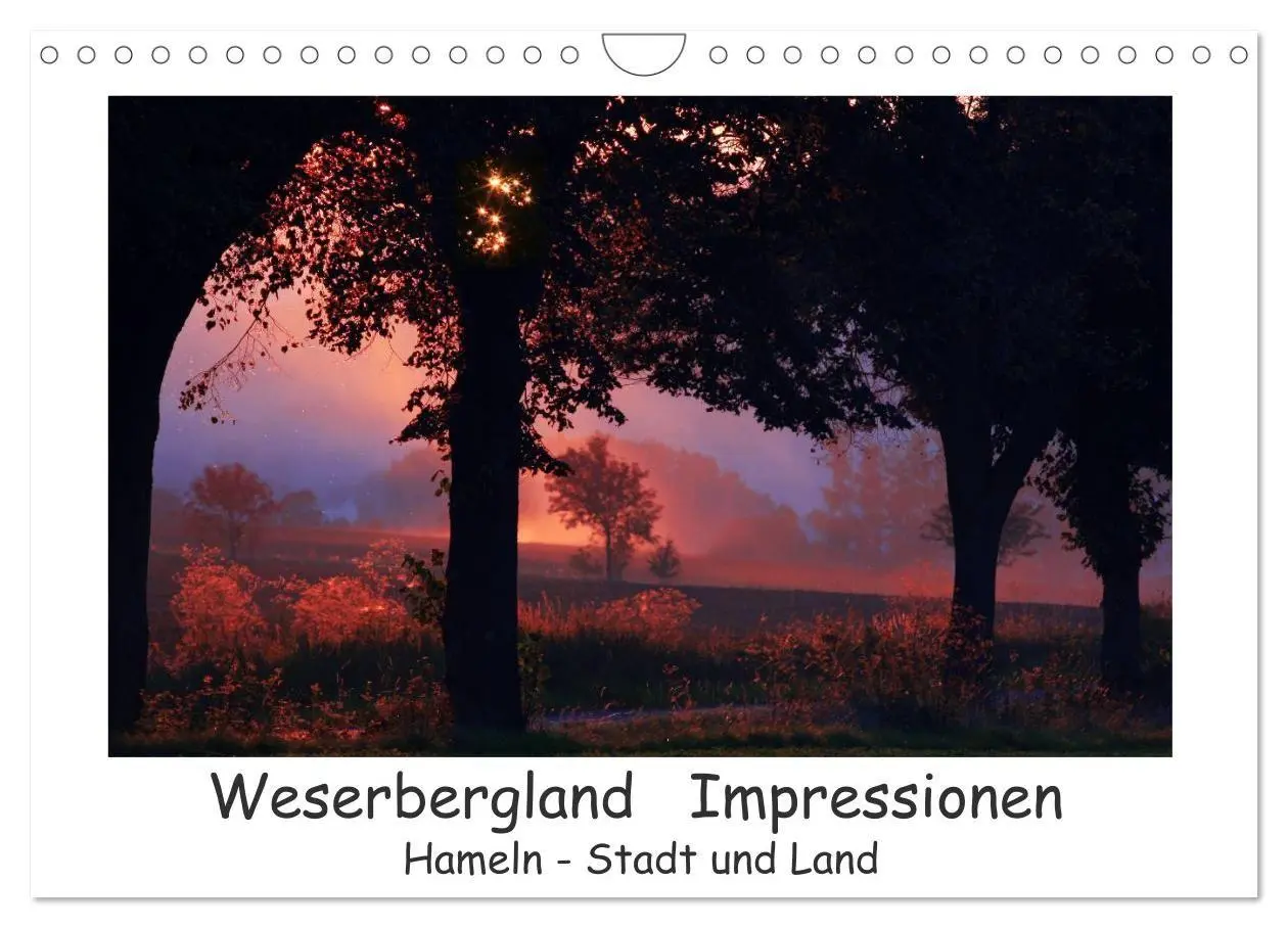 Cover: 9783516677256 | Weserbergland Impressionen (Wandkalender 2026 DIN A4 quer),...