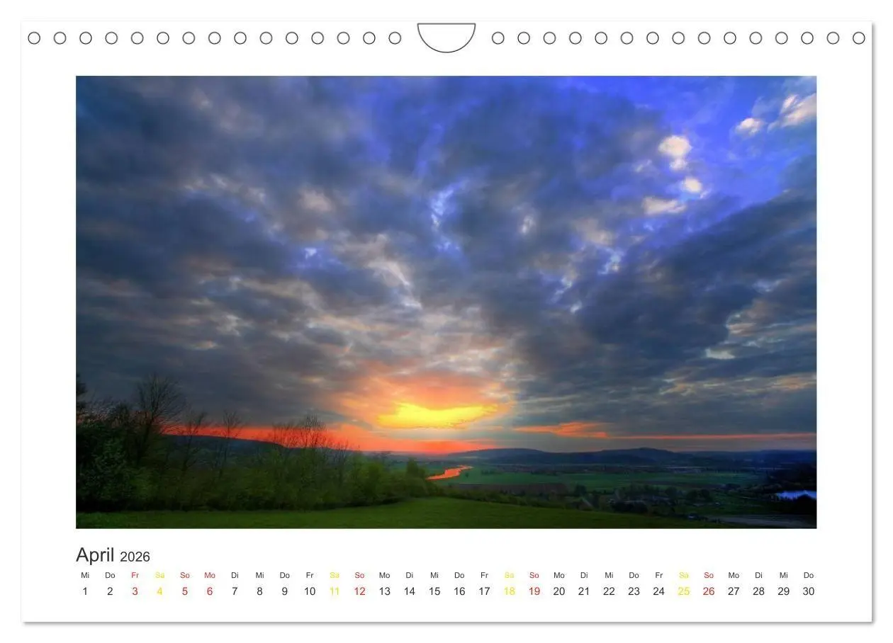 Bild: 9783516677256 | Weserbergland Impressionen (Wandkalender 2026 DIN A4 quer),...