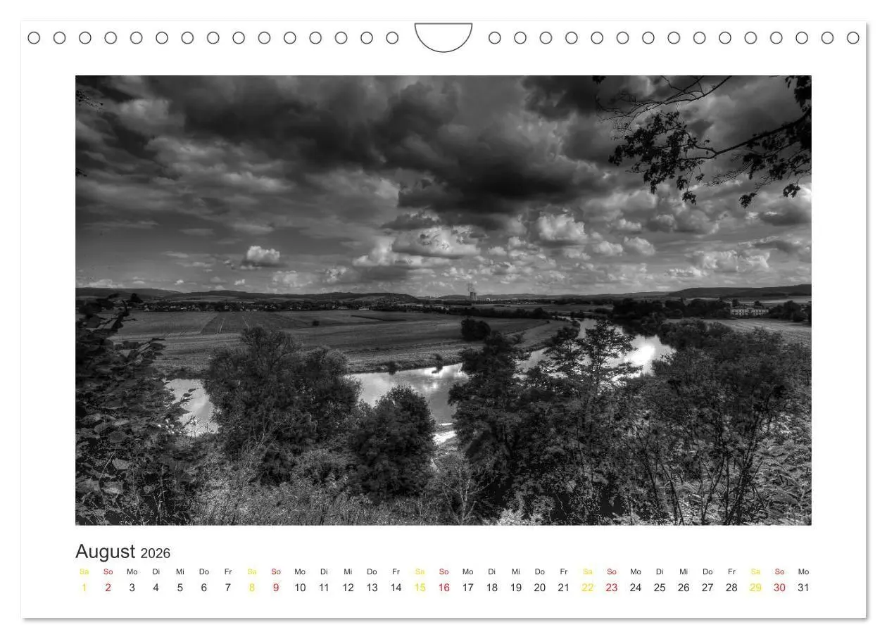 Bild: 9783516677256 | Weserbergland Impressionen (Wandkalender 2026 DIN A4 quer),...