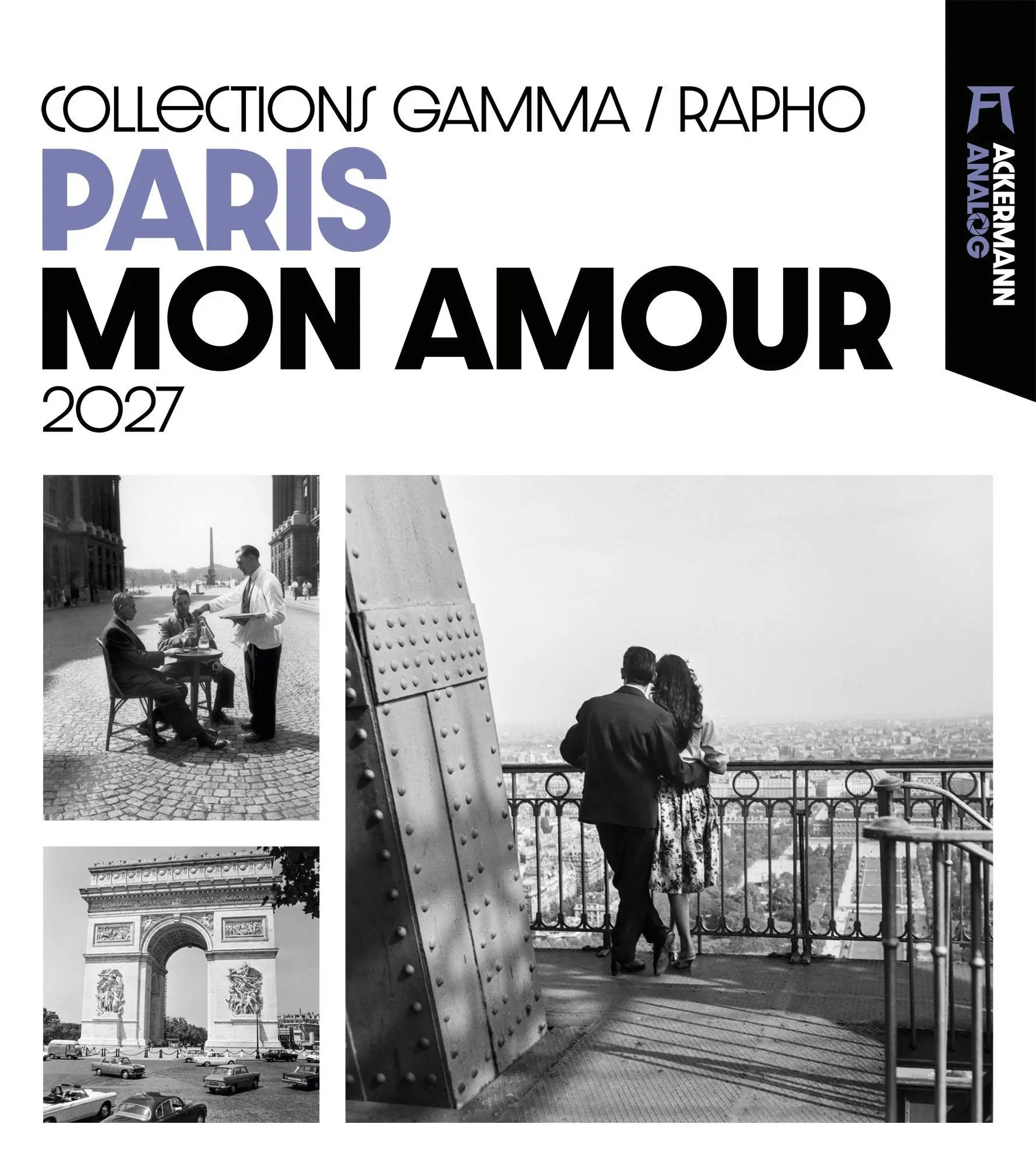 Cover: 9783838427256 | Paris, mon Amour Kalender 2027 | Ackermann Kunstverlag GmbH | Kalender