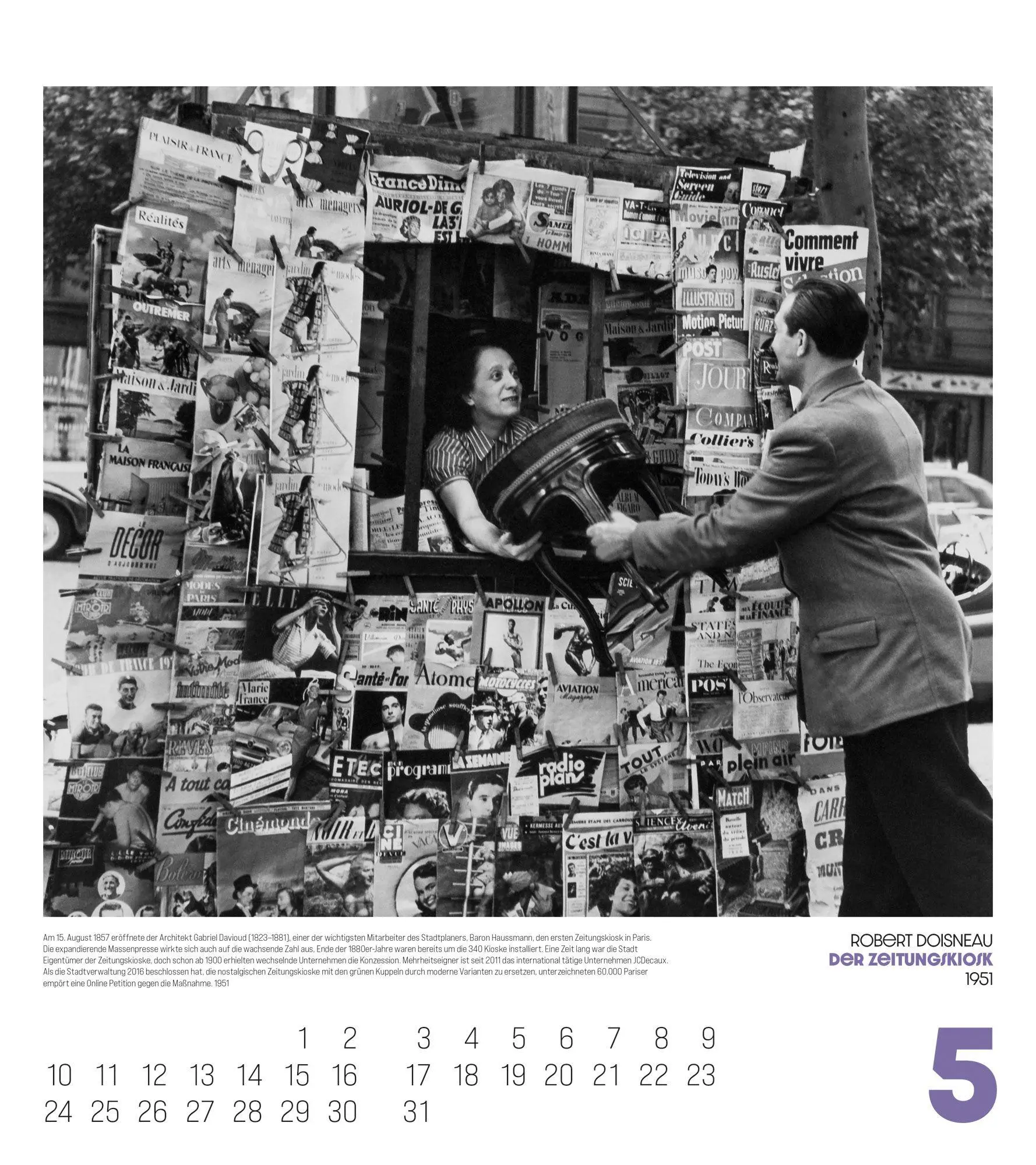 Bild: 9783838427256 | Paris, mon Amour Kalender 2027 | Ackermann Kunstverlag GmbH | Kalender