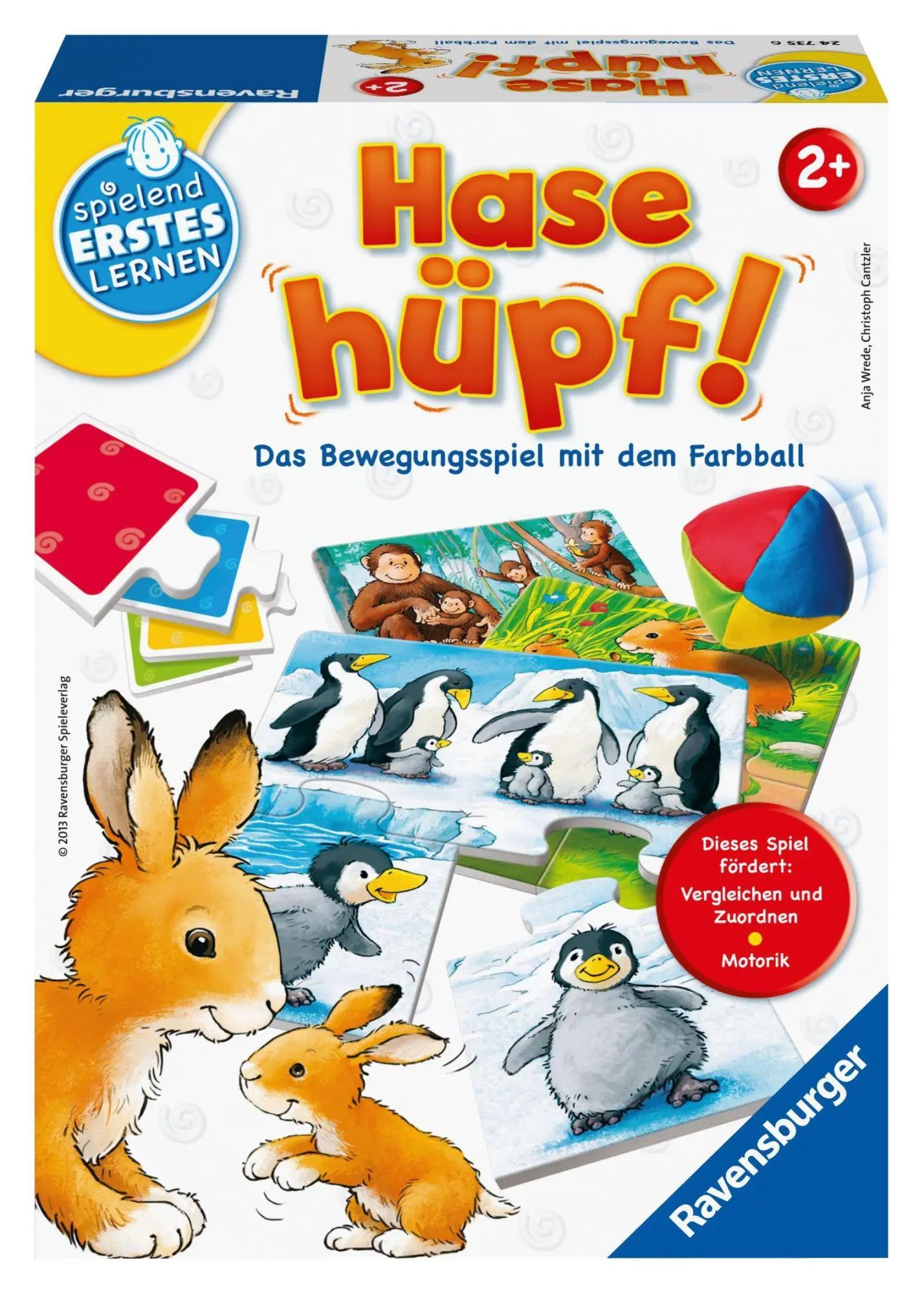 Cover: 4005556247356 | Hase hüpf! | Das Bewegungsspiel mit dem Farbball | Anja Wrede | Spiel