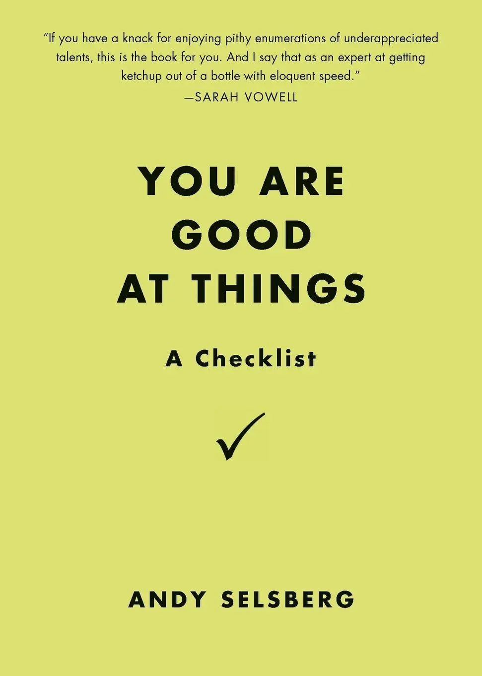 Cover: 9780399537356 | You Are Good at Things | A Checklist | Andy Selsberg | Taschenbuch