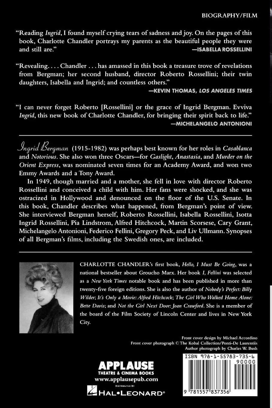 Rückseite: 9781557837356 | Ingrid | Ingrid Bergman: A Personal Biography | Charlotte Chandler