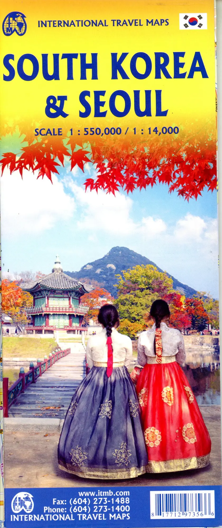 Cover: 9781771297356 | South Korea &amp; Seoul 550T/ | 1:550000 | (Land-)Karte | Englisch | 2025