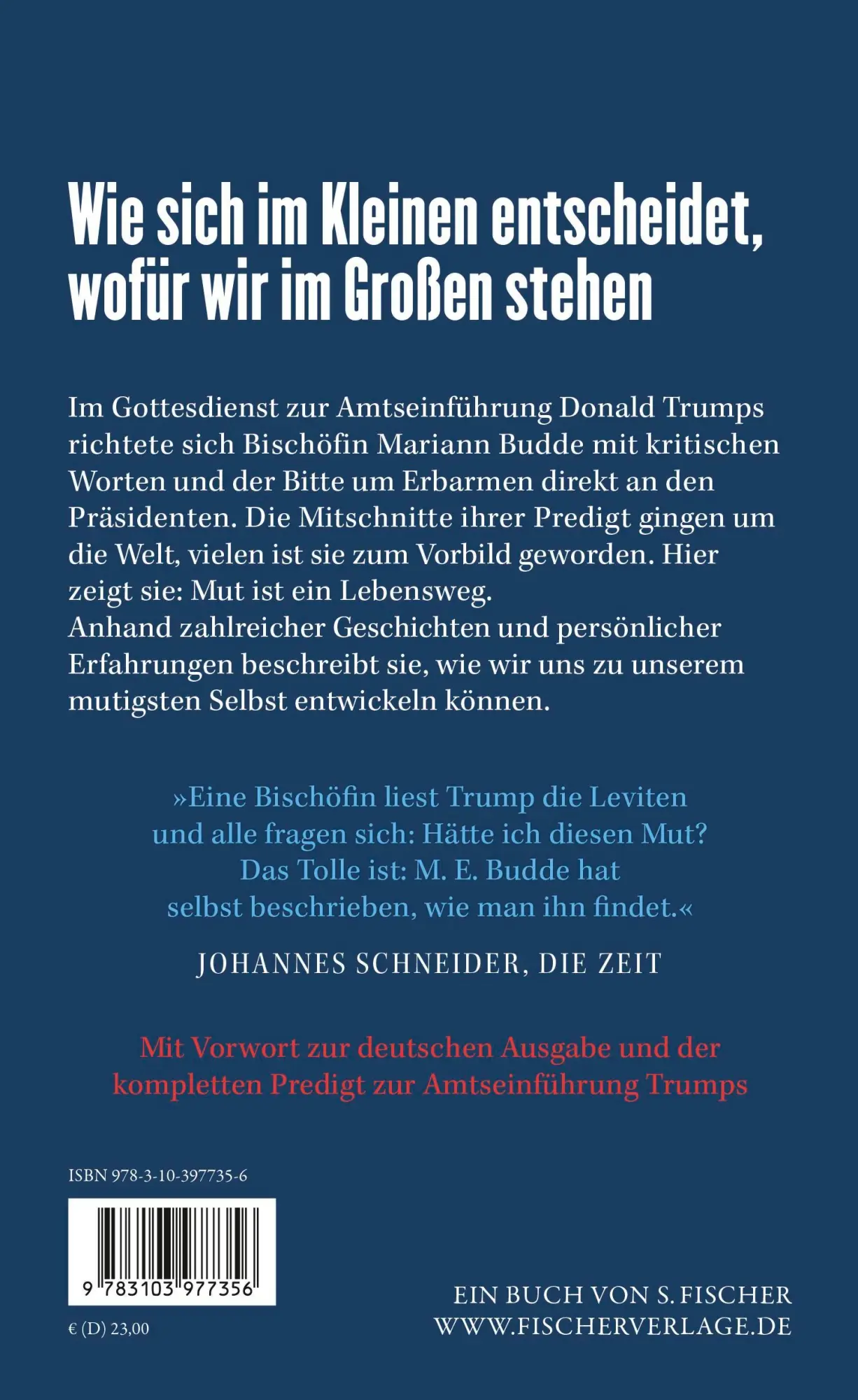 Rückseite: 9783103977356 | Mutig sein | Mariann Edgar Budde | Buch | 272 S. | Deutsch | 2025