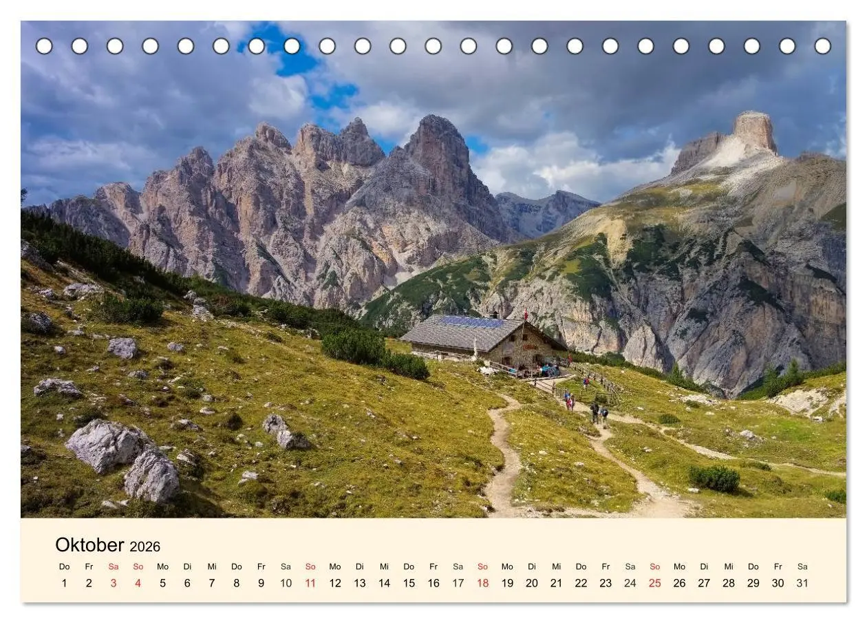 Bild: 9783457957356 | Sextner Dolomiten (Tischkalender 2026 DIN A5 quer), CALVENDO...