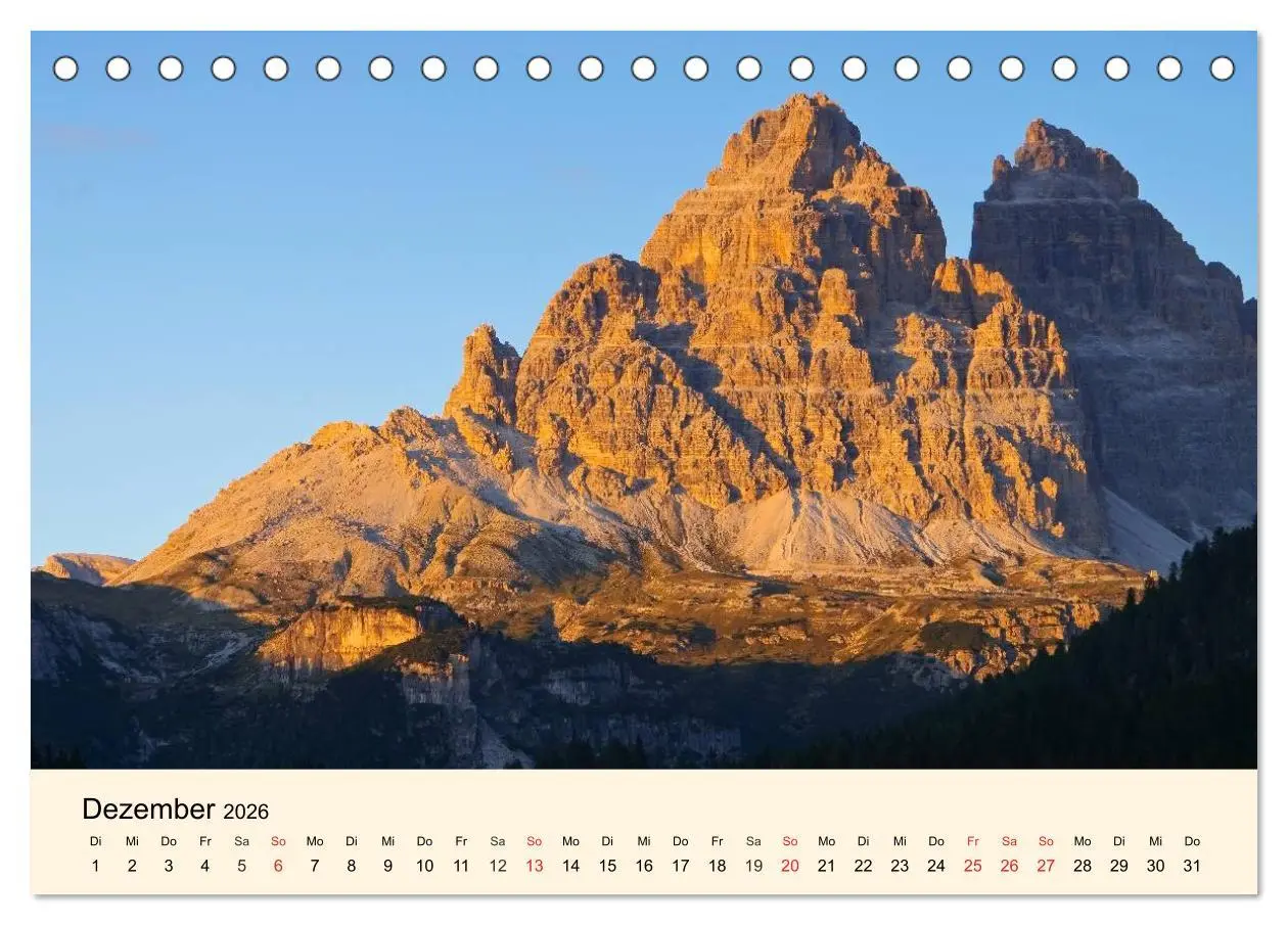 Bild: 9783457957356 | Sextner Dolomiten (Tischkalender 2026 DIN A5 quer), CALVENDO...