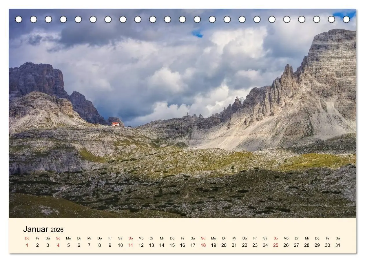 Bild: 9783457957356 | Sextner Dolomiten (Tischkalender 2026 DIN A5 quer), CALVENDO...