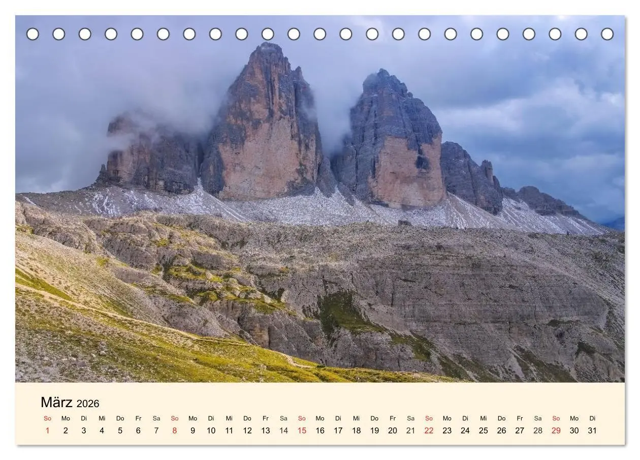 Bild: 9783457957356 | Sextner Dolomiten (Tischkalender 2026 DIN A5 quer), CALVENDO...