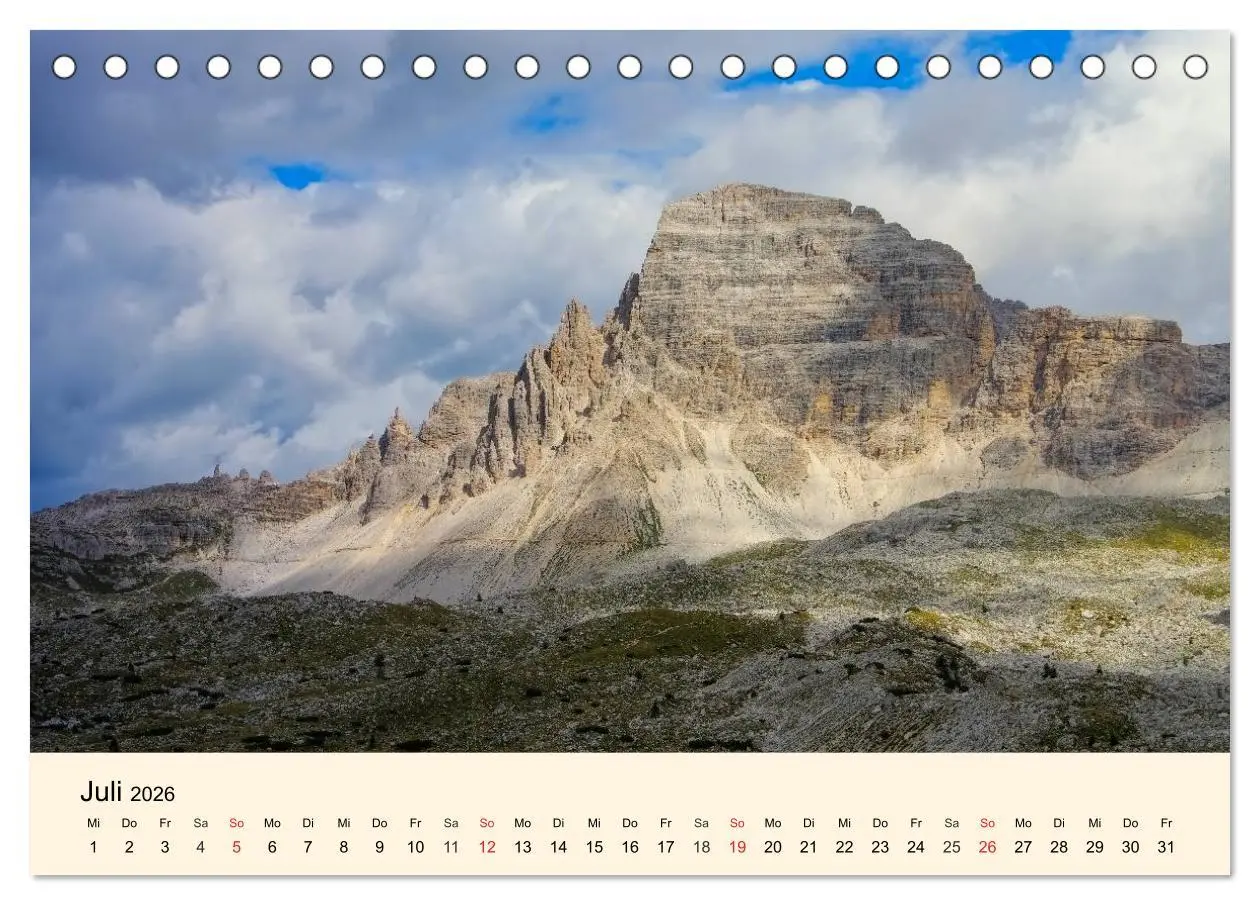 Bild: 9783457957356 | Sextner Dolomiten (Tischkalender 2026 DIN A5 quer), CALVENDO...