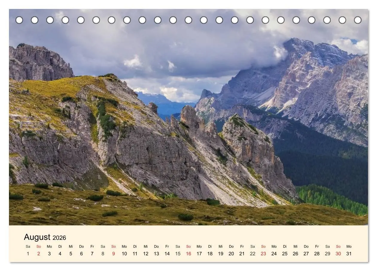 Bild: 9783457957356 | Sextner Dolomiten (Tischkalender 2026 DIN A5 quer), CALVENDO...
