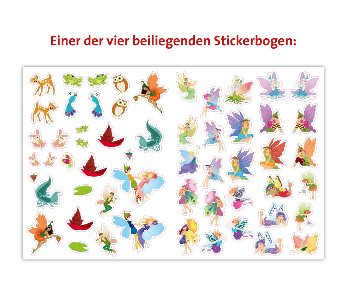 Bild: 9783473557356 | Mein Stickerspaß: Elfenballett | Mit über 300 Stickern | Katja Rau