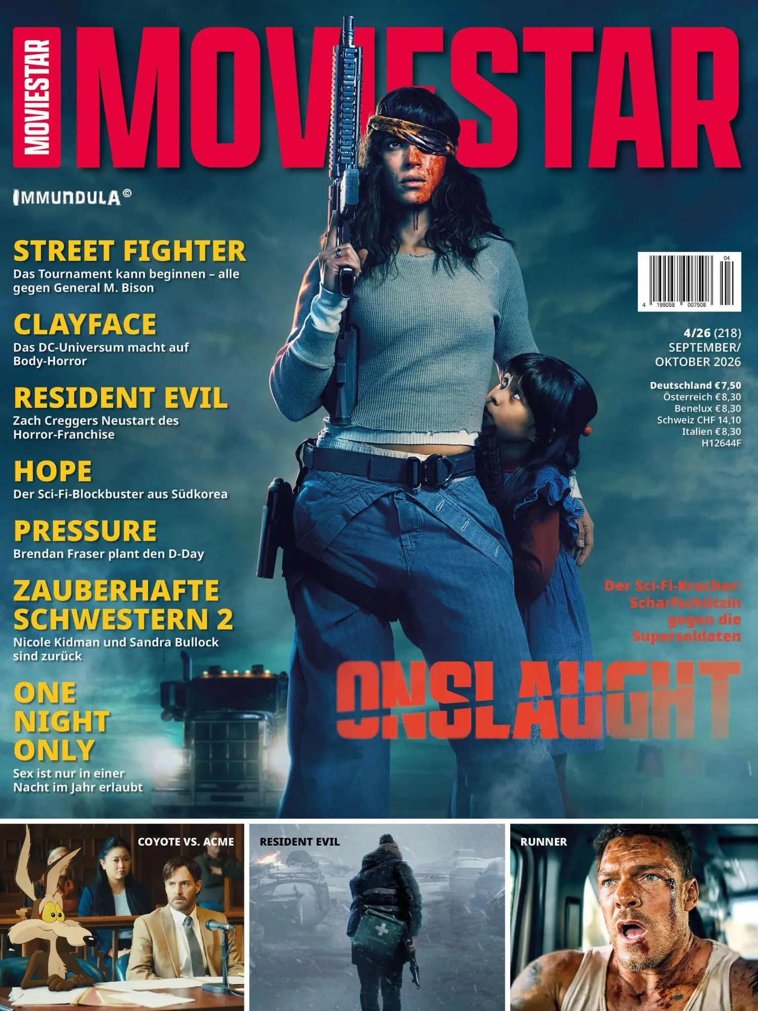 Cover: 9783959367356 | MOVIESTAR. Ausgabe September/Oktober 2026 (#218) | Sülter (u. a.)