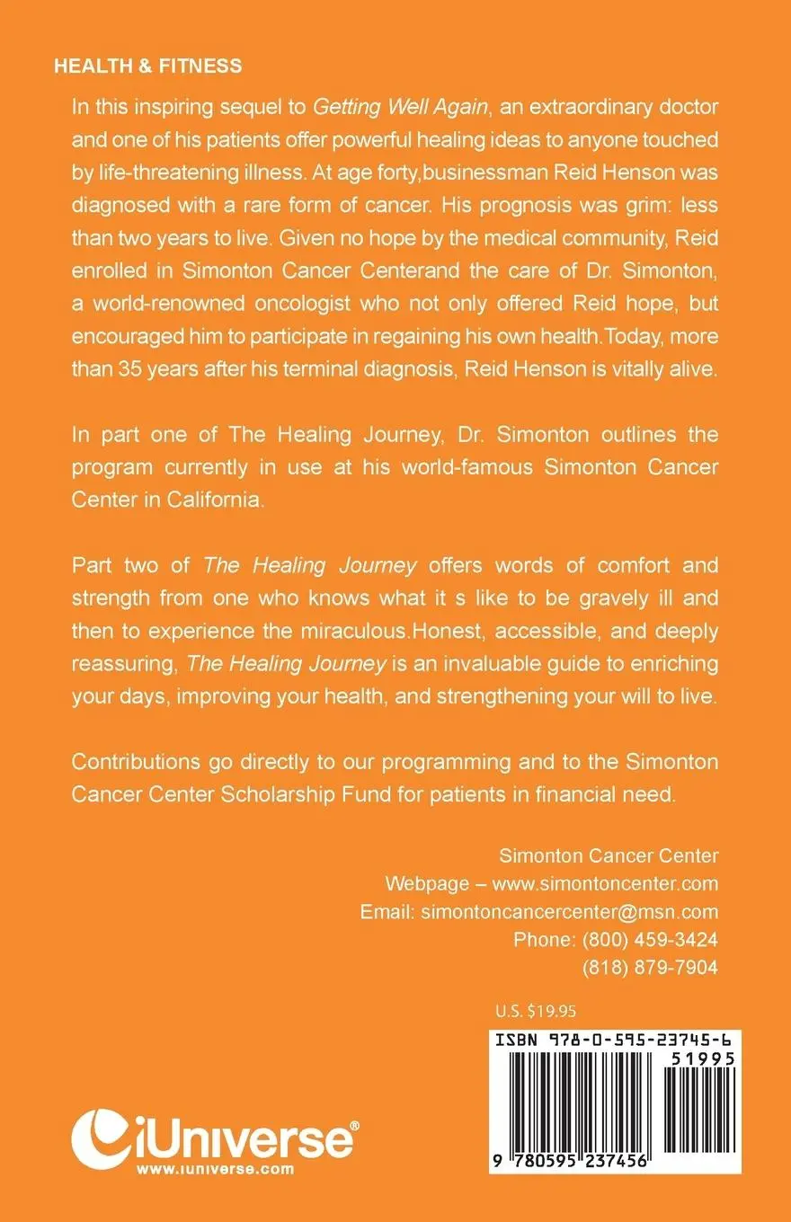 Rückseite: 9780595237456 | The Healing Journey | M. D. O. Simonton | Taschenbuch | Englisch