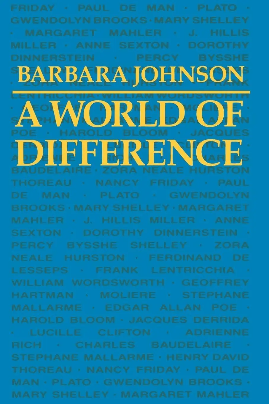 Cover: 9780801837456 | A World of Difference | Barbara Johnson | Taschenbuch | Englisch