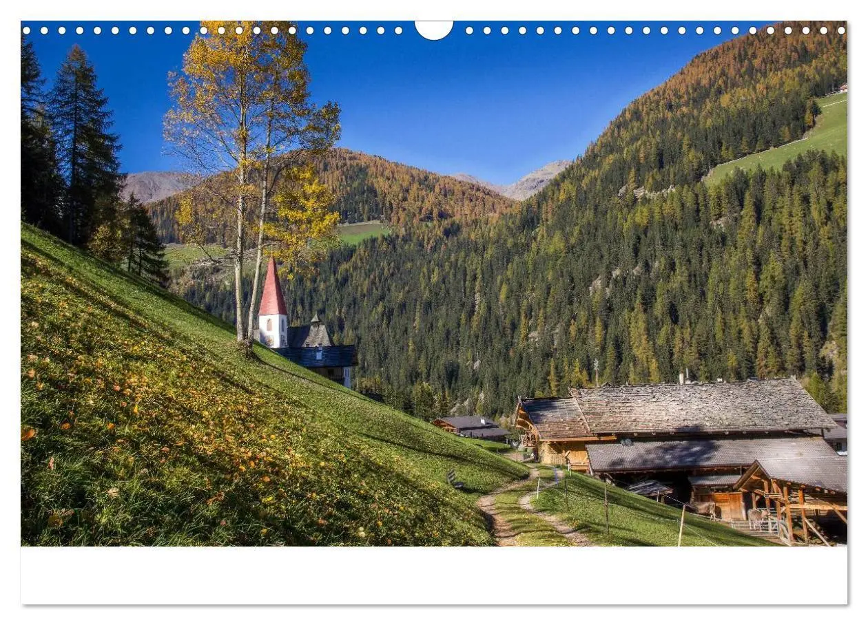 Bild: 9783435617456 | Bergbauernhöfe im Ultental (Wandkalender 2025 DIN A3 quer),...