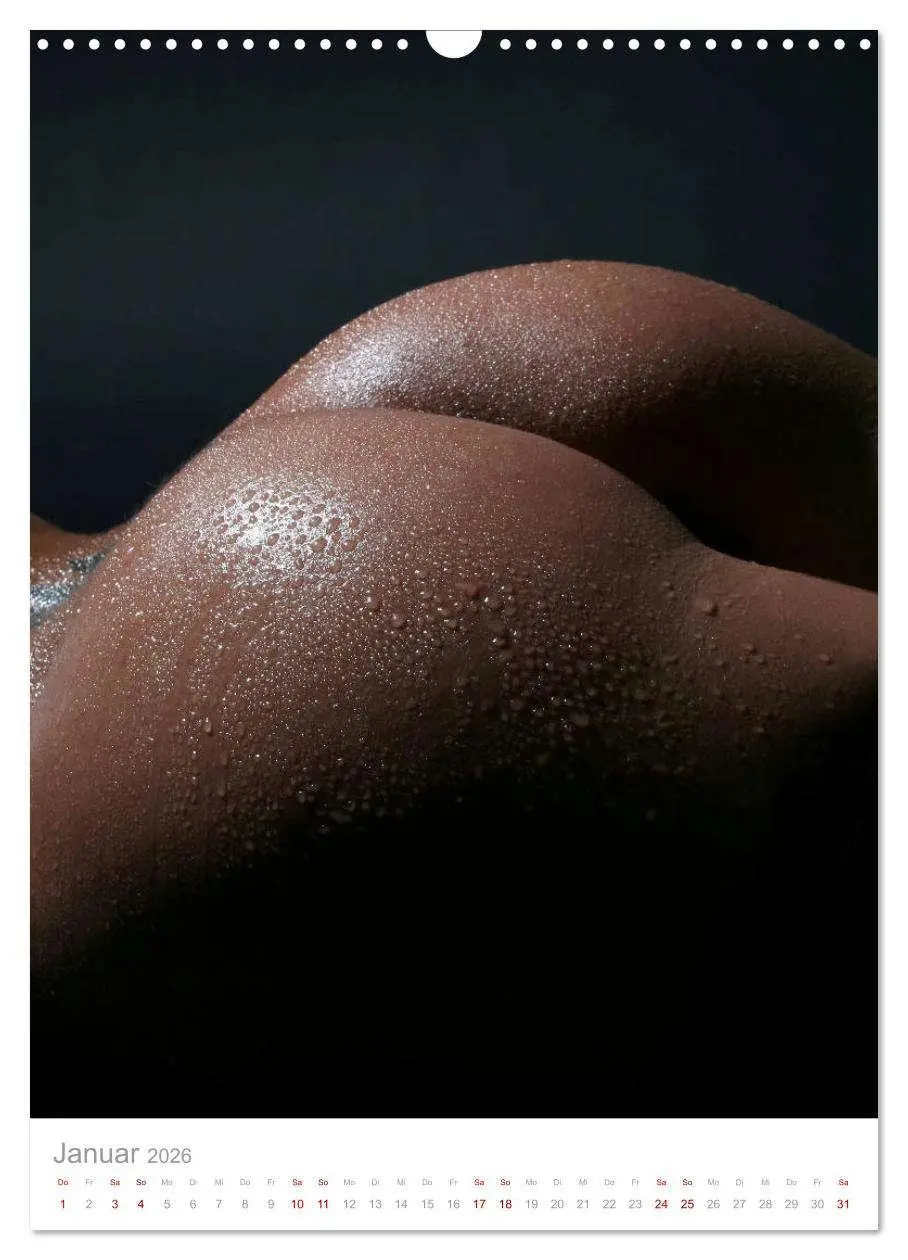 Bild: 9783516417456 | Perlenglanz - Wassertropfen auf nackter Haut (Wandkalender 2026 DIN...