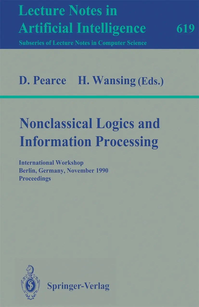 Cover: 9783540557456 | Nonclassical Logics and Information Processing | Wansing (u. a.) | ix