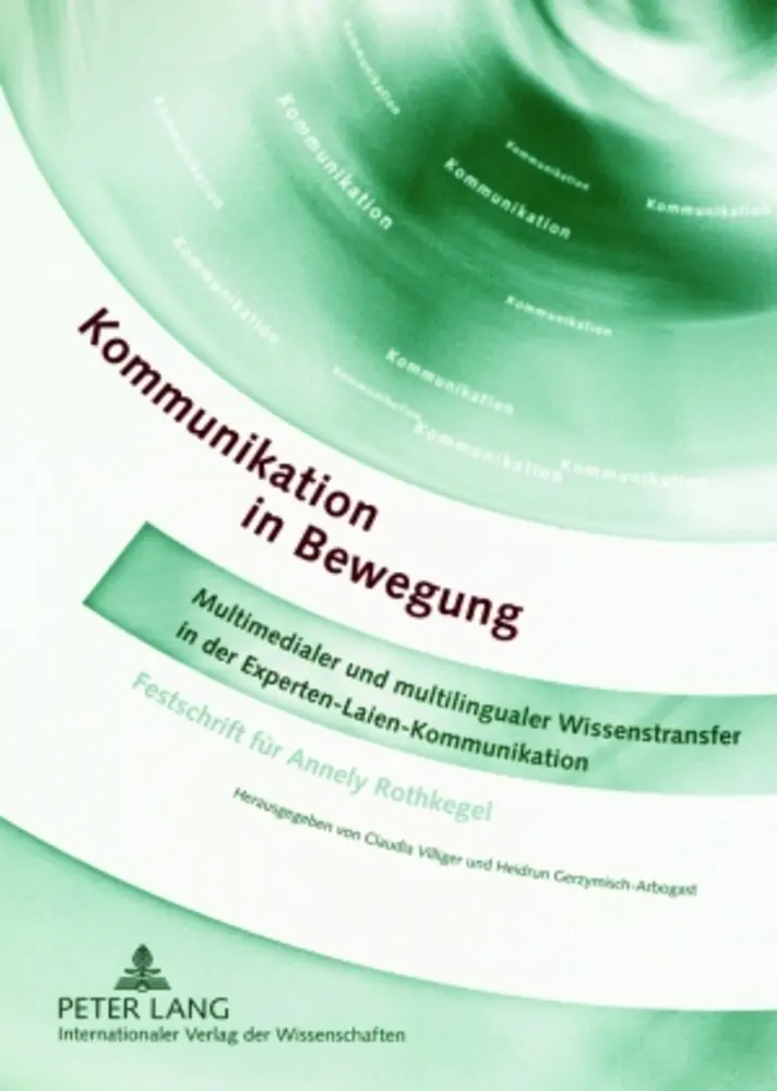 Cover: 9783631567456 | Kommunikation in Bewegung | Claudia Villiger (u. a.) | Taschenbuch