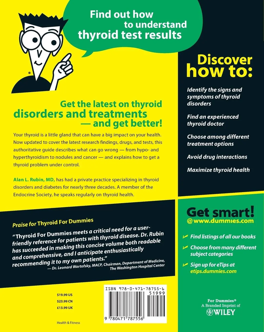Rückseite: 9780471787556 | Thyroid for Dummies | Alan L Rubin | Taschenbuch | Englisch | 2006