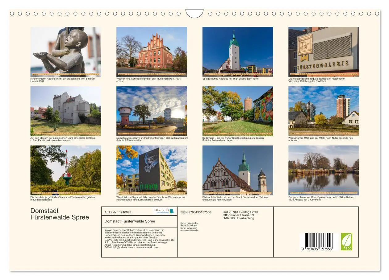 Bild: 9783435157556 | Domstadt Fürstenwalde Spree (Wandkalender 2025 DIN A3 quer),...