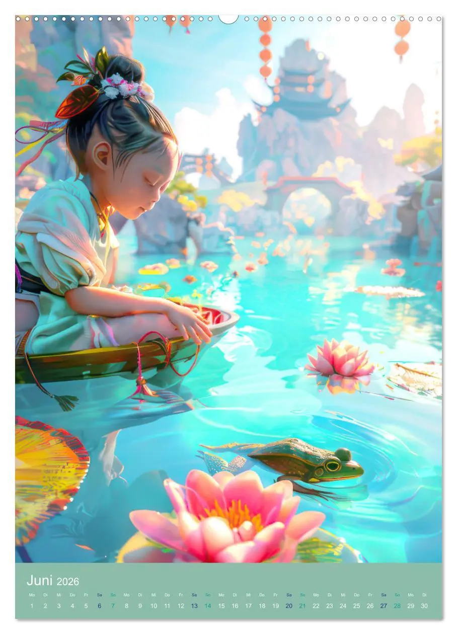 Bild: 9783516257656 | Animé - Bezaubernde Welt (Wandkalender 2026 DIN A2 hoch), CALVENDO...