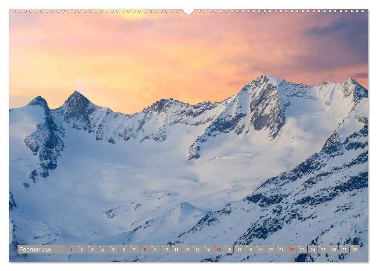 Bild: 9783516707656 | Die Zillertaler Alpen (Wandkalender 2026 DIN A2 quer), CALVENDO...