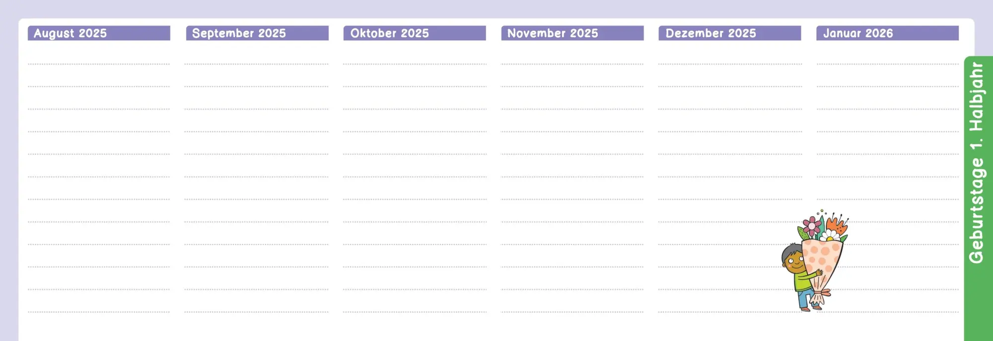 Bild: 9783834667656 | Der Wochen-Tischkalender für das Schuljahr 2025/2026 | Anja Boretzki