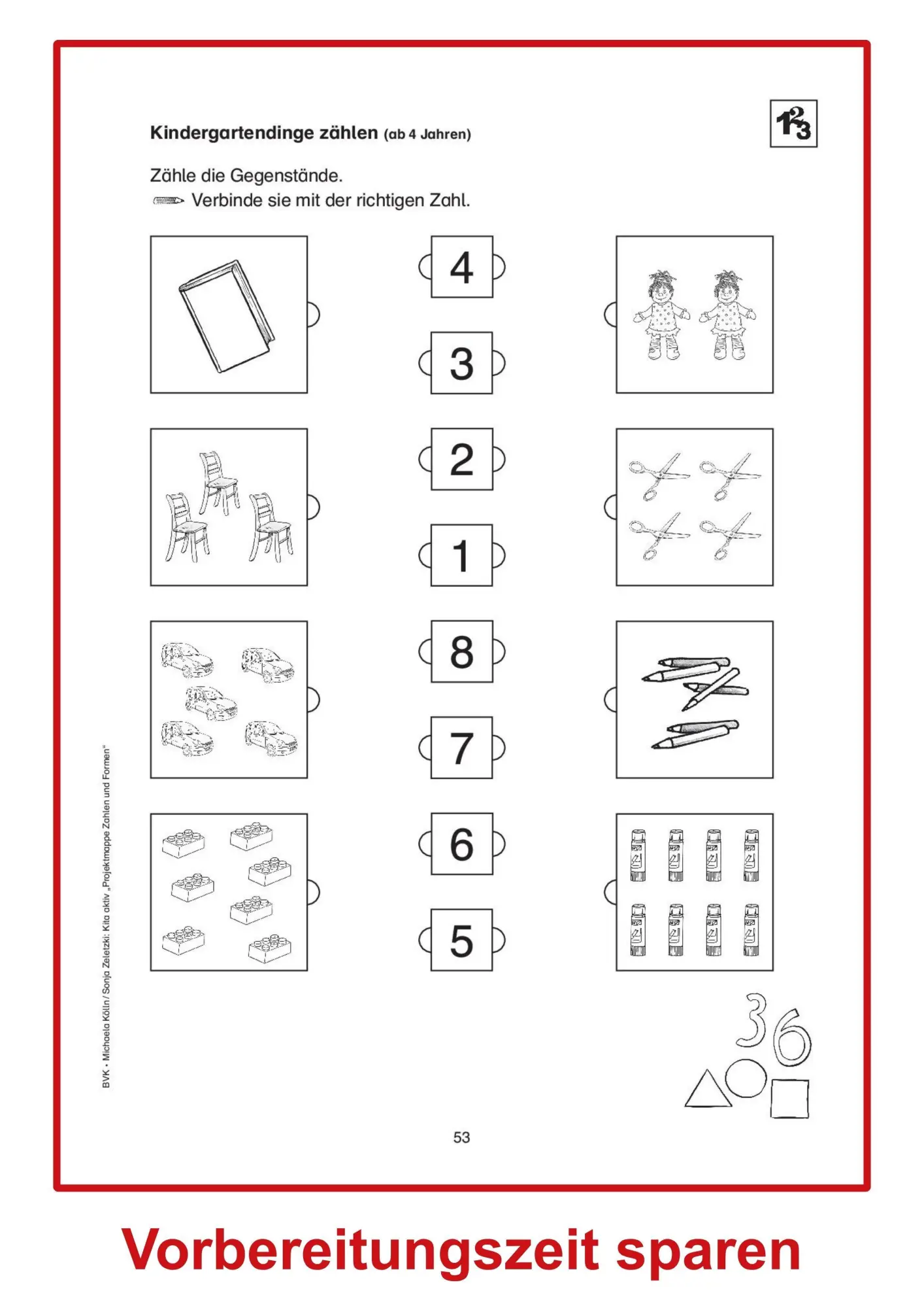 Bild: 9783867407656 | Kita aktiv Projektmappe Zahlen und Formen | Michaela Kölln (u. a.)