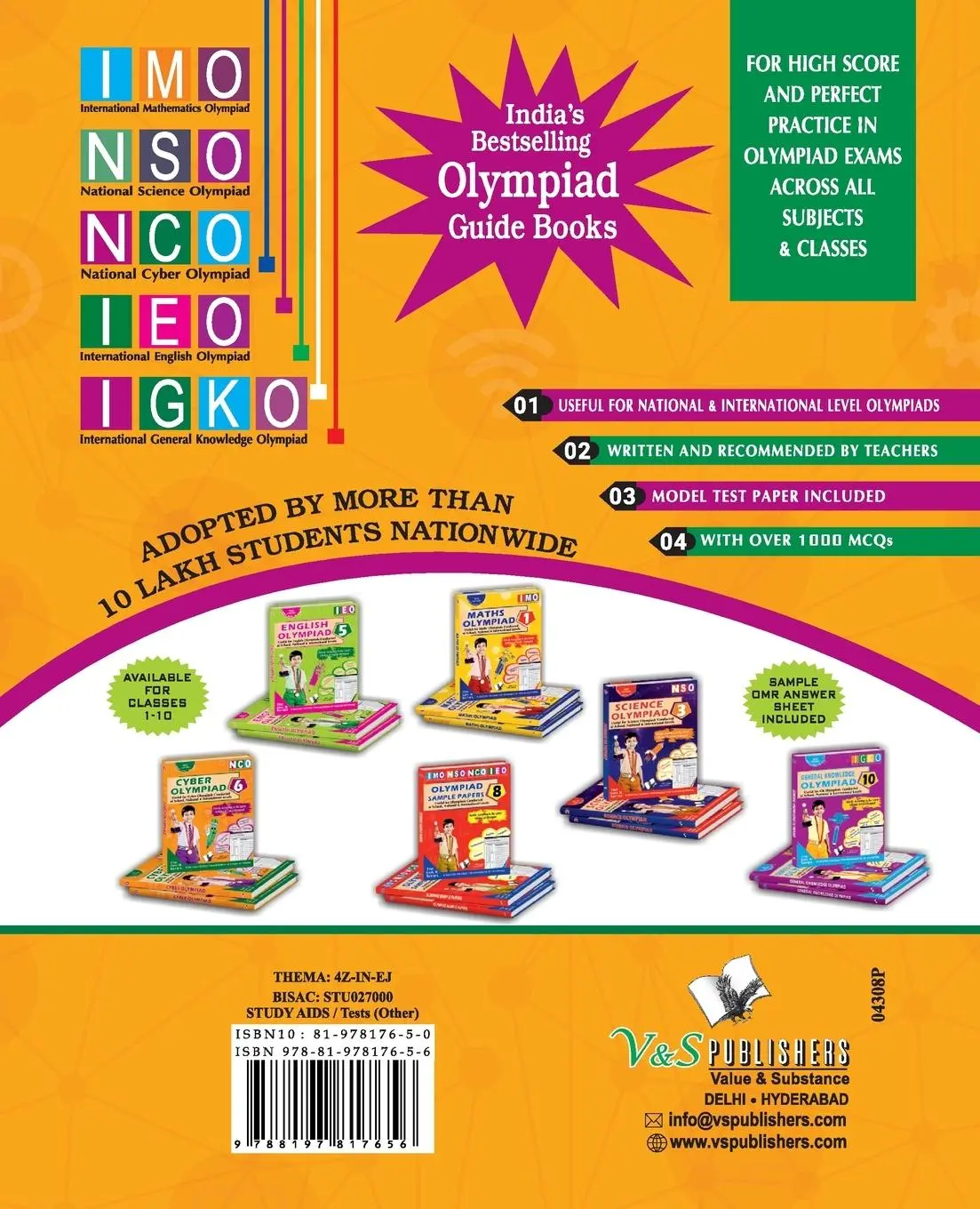 Rückseite: 9788197817656 | Olympiad Workbook Computer Class7 | V&amp;S Editorial Board | Taschenbuch
