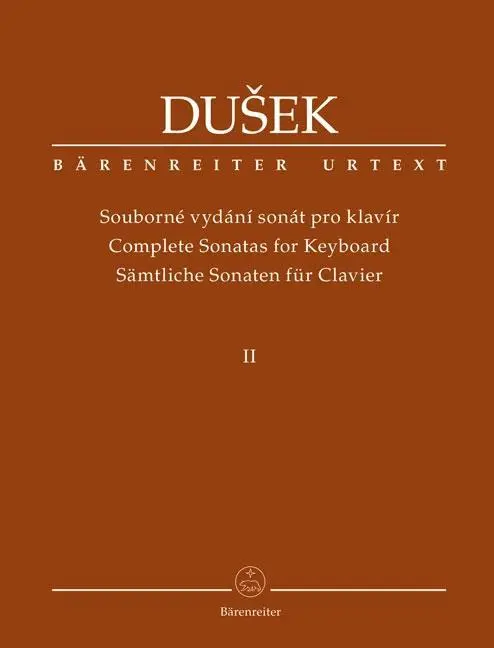 Cover: 9790260107656 | Sämtliche Sonaten für Clavier | Bärenreiter Urtext | Dusek | Buch