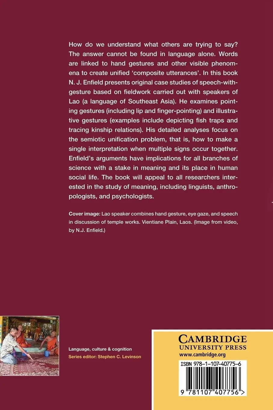 Rückseite: 9781107407756 | The Anatomy of Meaning | Speech, Gesture, and Composite Utterances