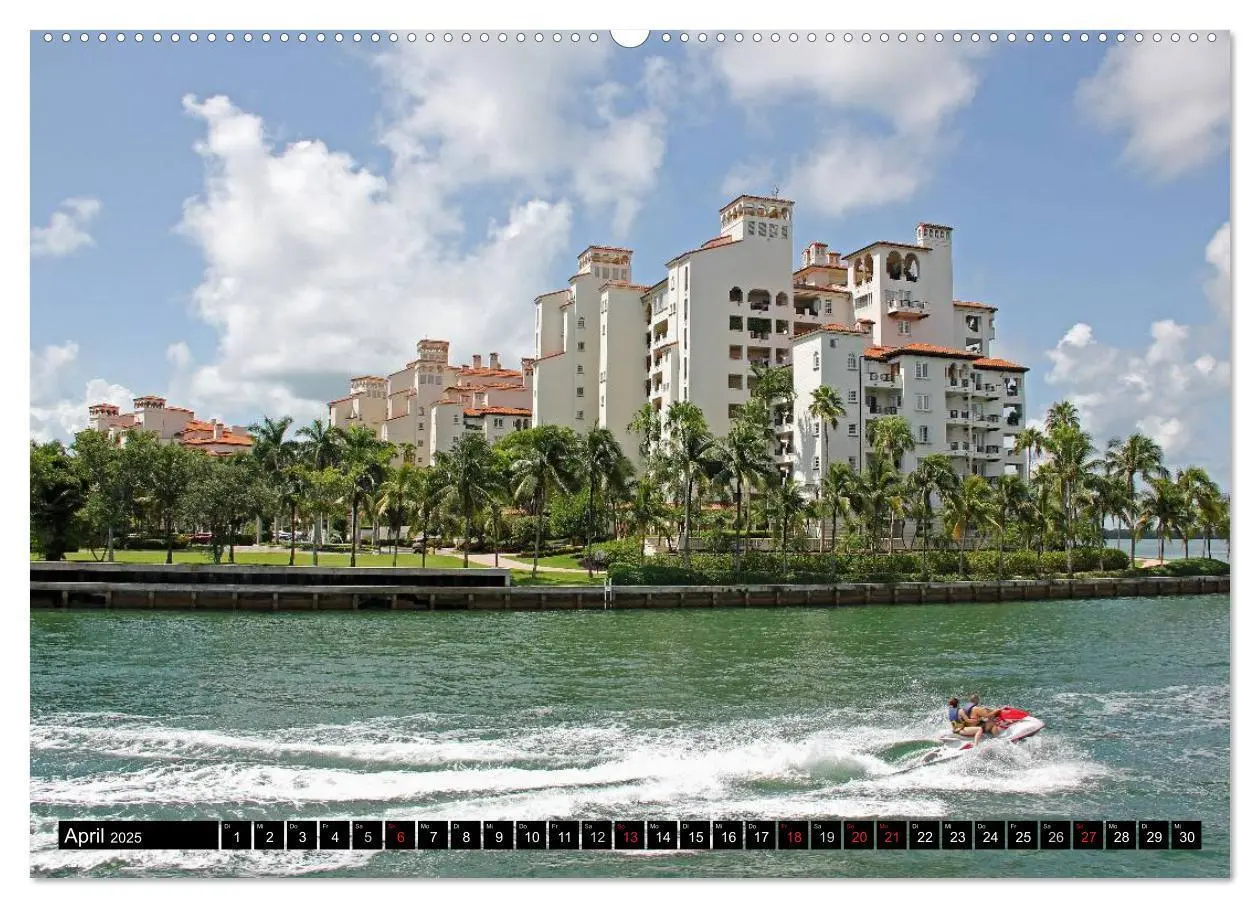 Bild: 9783435827756 | MIAMI (Wandkalender 2025 DIN A2 quer), CALVENDO Monatskalender | 2025