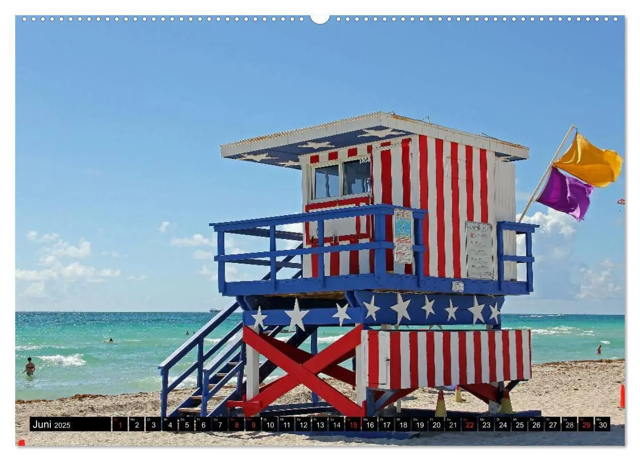 Bild: 9783435827756 | MIAMI (Wandkalender 2025 DIN A2 quer), CALVENDO Monatskalender | 2025