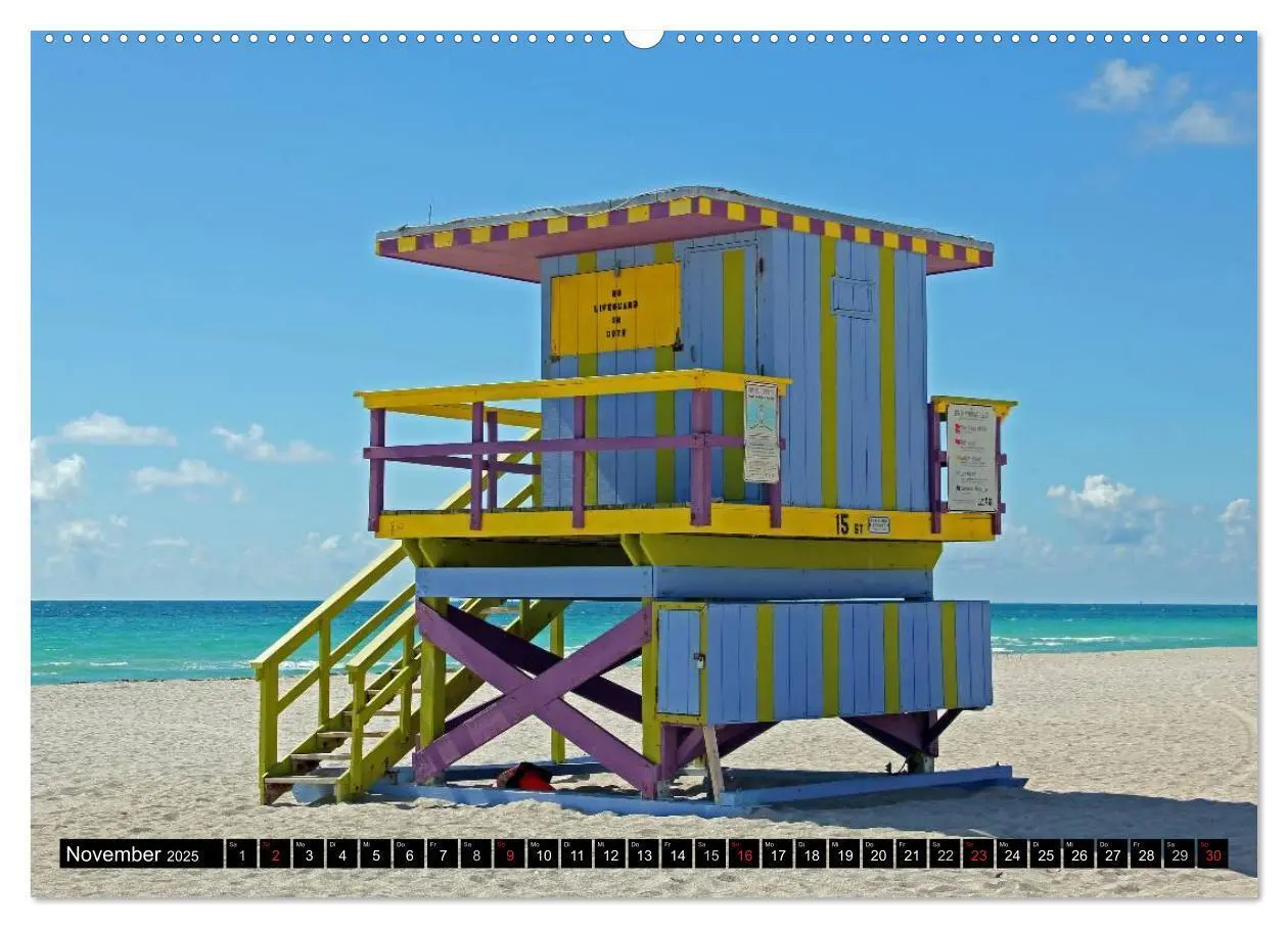 Bild: 9783435827756 | MIAMI (Wandkalender 2025 DIN A2 quer), CALVENDO Monatskalender | 2025