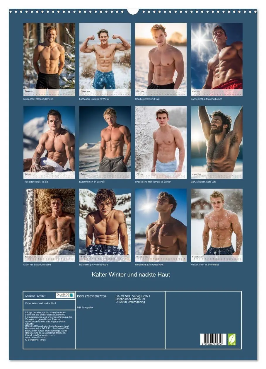 Bild: 9783516627756 | Kalter Winter und nackte Haut (Wandkalender 2026 DIN A2 hoch),...