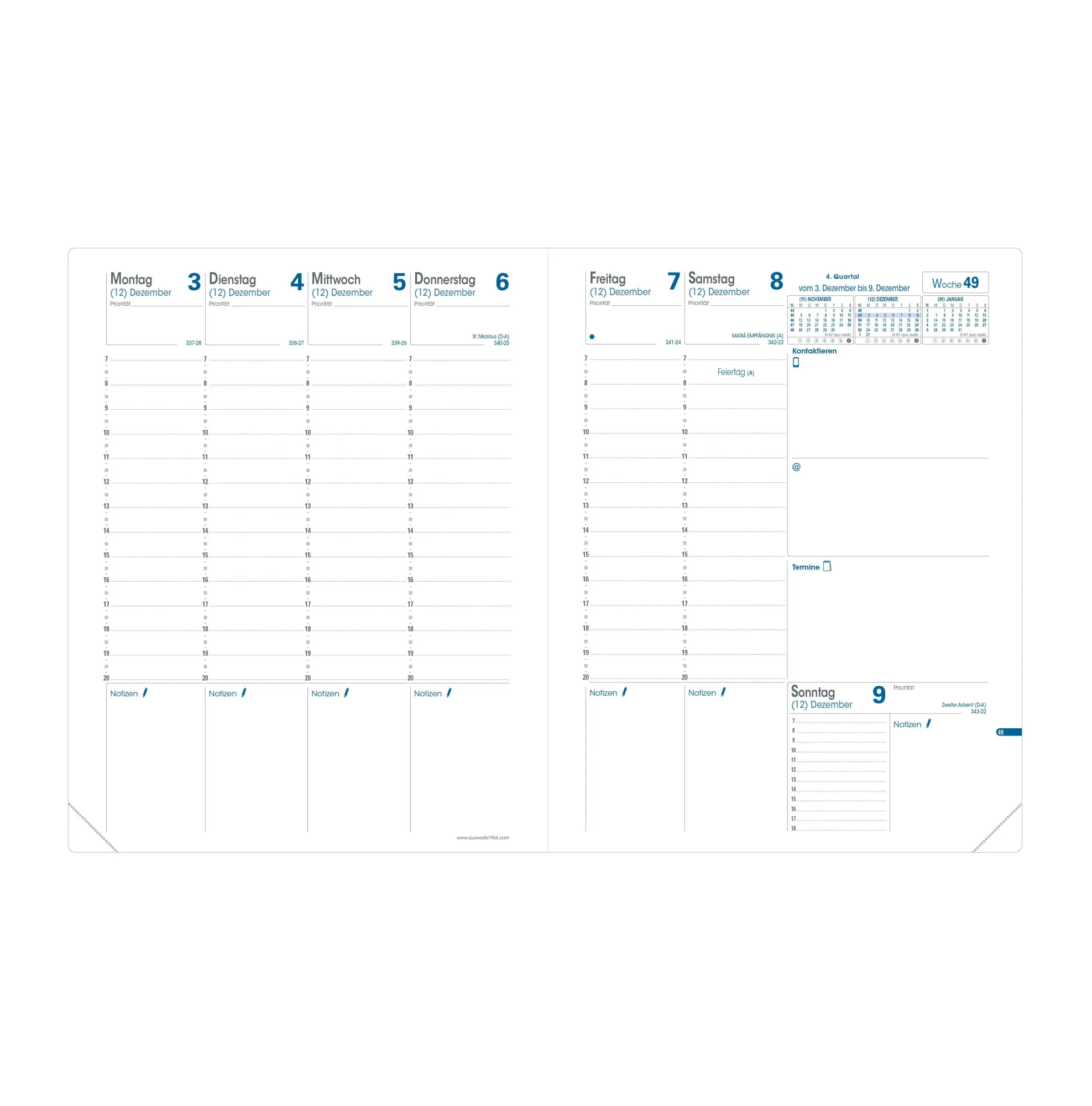 Bild: 3371010127856 | TRINOTE vz DE Club schwarz 2027 | Kalender im Schreibtischformat