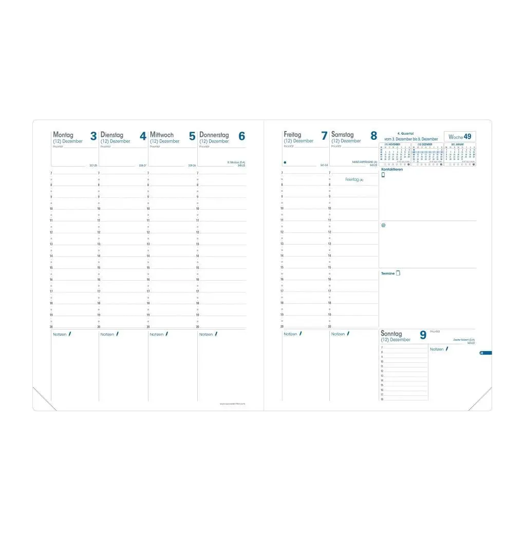 Bild: 3371010127856 | TRINOTE vz DE Club schwarz 2027 | Kalender im Schreibtischformat