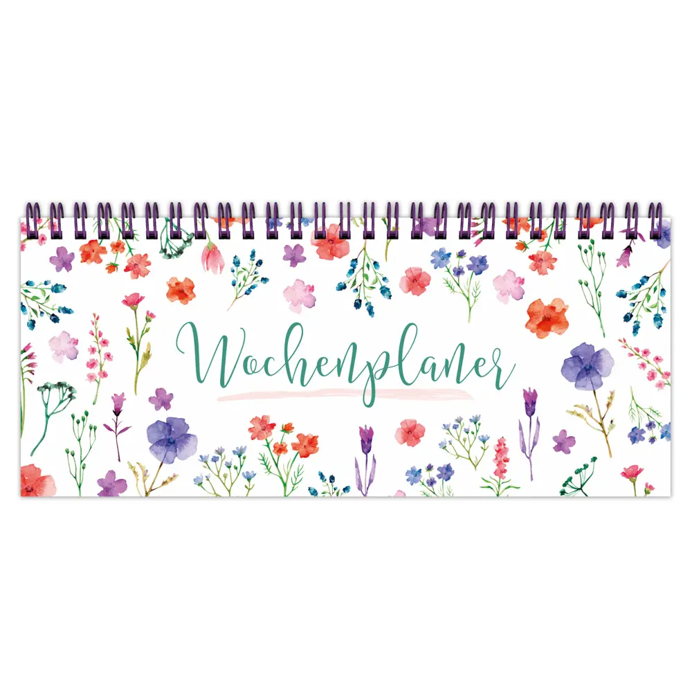 Cover: 4260188017856 | Wochenplaner "Wiesenblumen" | Kalender | Spiralbindung | 112 S. | 2025