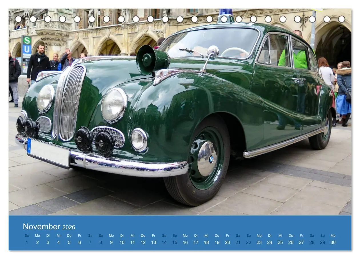 Bild: 9783457697856 | BMW Classics (Tischkalender 2026 DIN A5 quer), CALVENDO Monatskalender