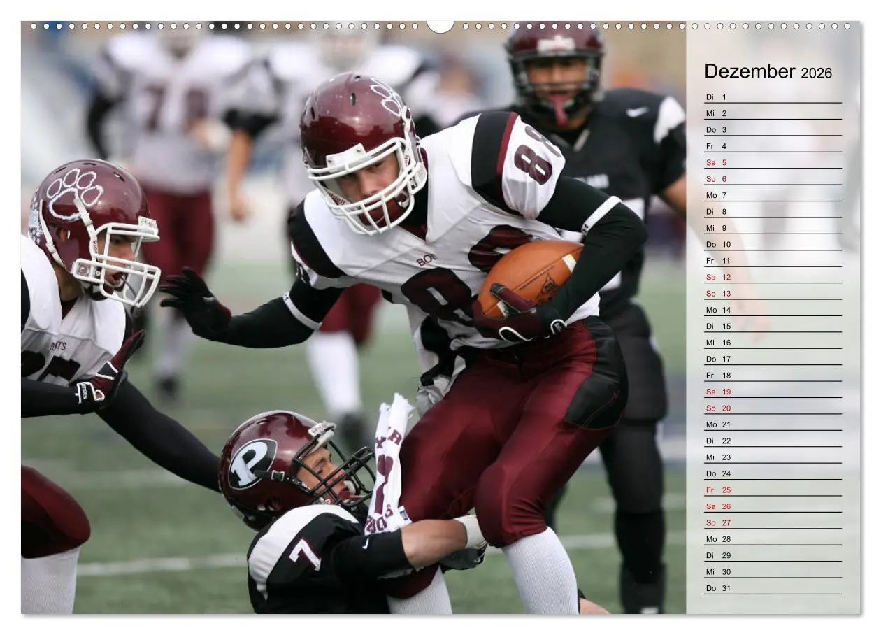 Bild: 9783457767856 | American Football - Touchdown (hochwertiger Premium Wandkalender...