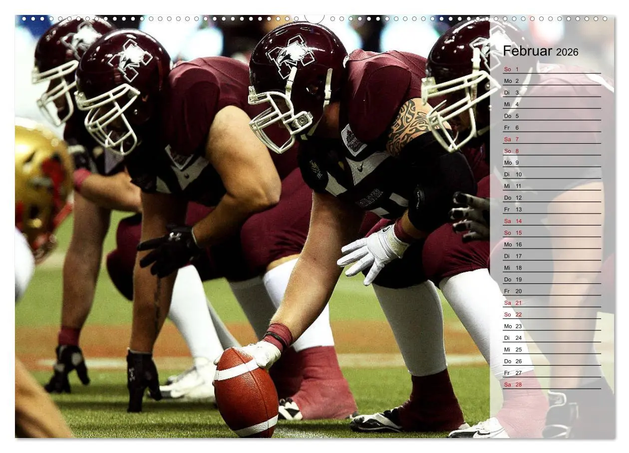Bild: 9783457767856 | American Football - Touchdown (hochwertiger Premium Wandkalender...