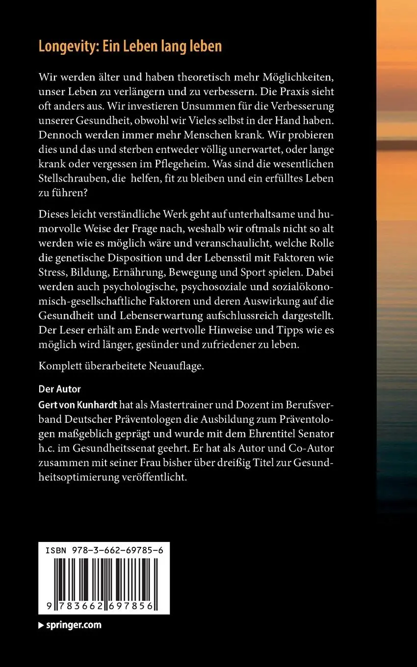 Rückseite: 9783662697856 | Longevity: Ein Leben lang leben | Energiepotenziale optimal einsetzen