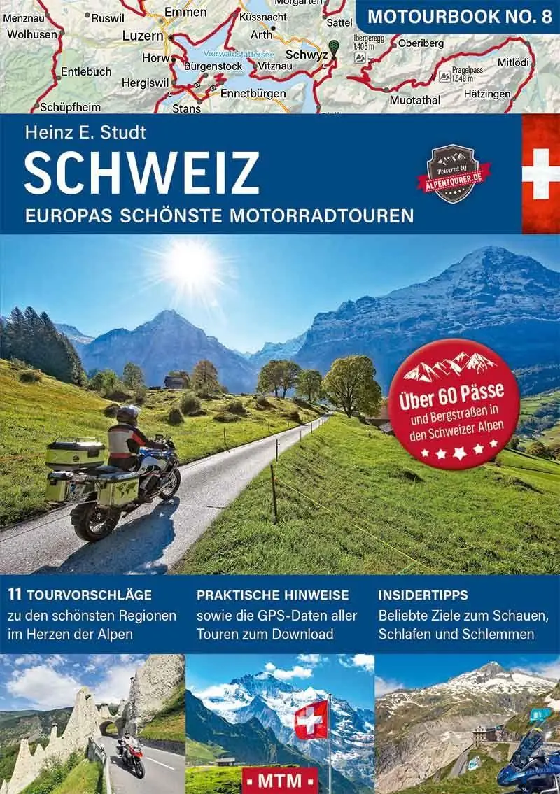 Cover: 9783939997856 | Schweiz | Europas schönste Motorradtouren | Heinz E. Studt | Buch | IV