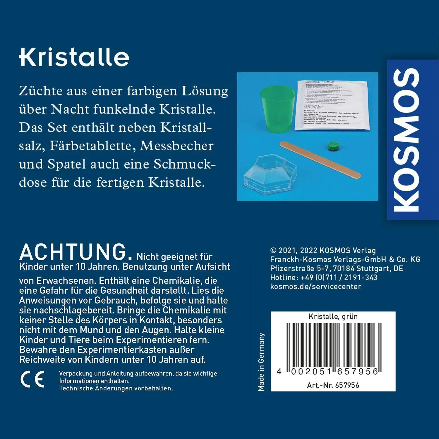 Bild: 4002051657956 | Grüne Kristalle selbst züchten | Experimentierkasten | Spiel | 657956
