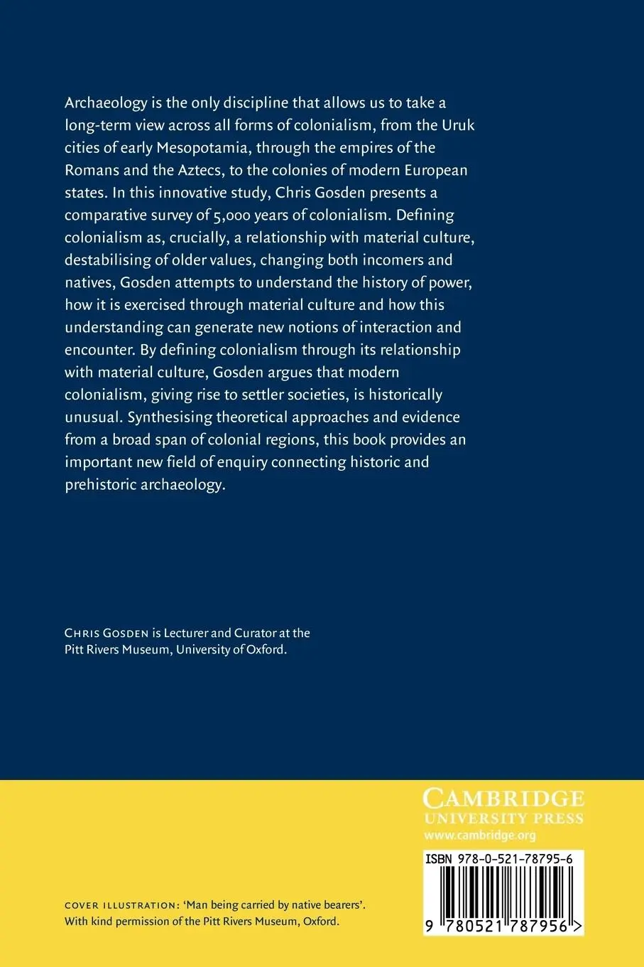 Rückseite: 9780521787956 | Archaeology and Colonialism | Chris Gosden | Taschenbuch | Englisch